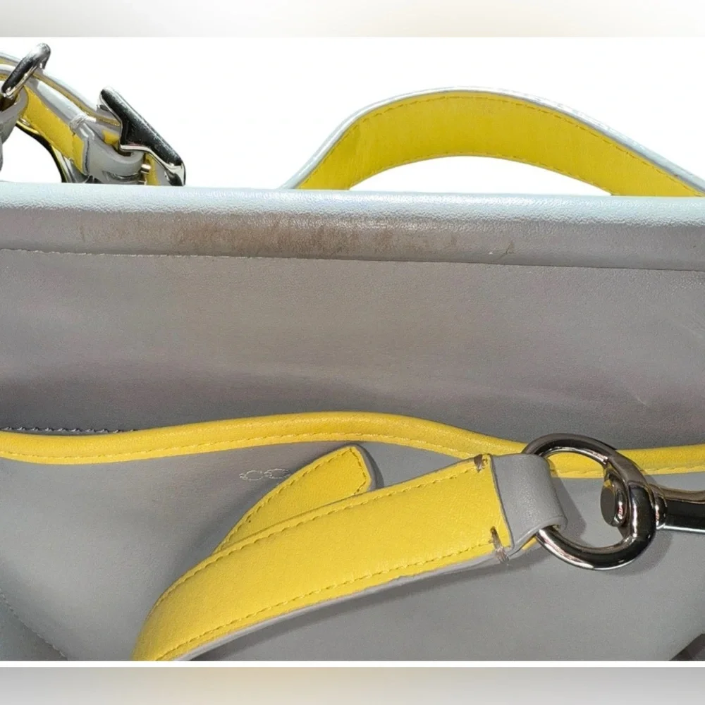 Coach Legacy Willis Archival Crossbody Bag - Gray/Yellow Handbag GUC - Picture 10 of 10